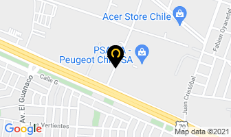 Mapa de Centronics Corporation en Huechuraba
