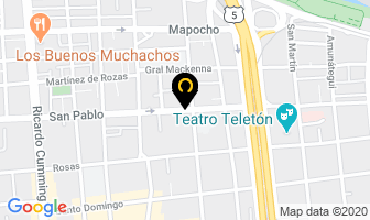 Mapa de Century en Santiago