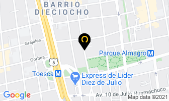 Mapa de Chilelogistica en Santiago