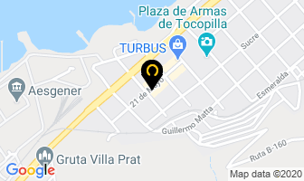 Mapa de Chilexpress Servicios Expresos en Tocopilla