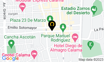 Mapa de Chilexpress Servicios Expresos en Calama