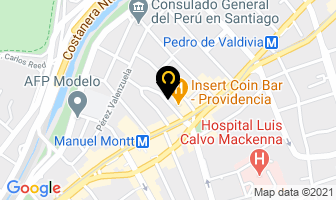 Mapa de Chilhotel en Santiago