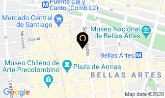 Mapa de Cine Capri en Santiago