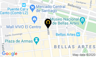 Mapa de Clinica Del Celular en Santiago
