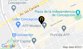 Mapa de Clinica Mis Pies en Concepción