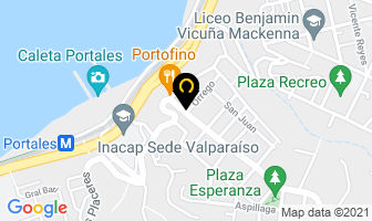 Mapa de Clinica Peluqueria Nueva Esperanza en Valparaíso