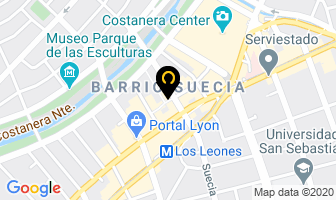 Mapa de Club Burbujas en Providencia