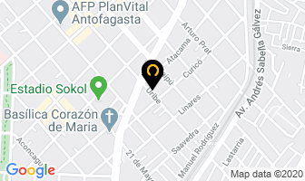 Mapa de Colegio Ingles - Aleman en Antofagasta