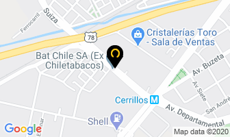 Mapa de Comercial Baco Ltda. en Los Cerrillos