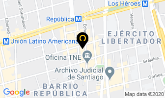 Mapa de Comercial Fashiontek Limitada. en Santiago