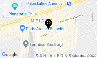 Mapa de Comercial La Papa en Santiago