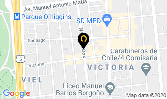 Mapa de Comercial Mafisa Ltda. en Santiago