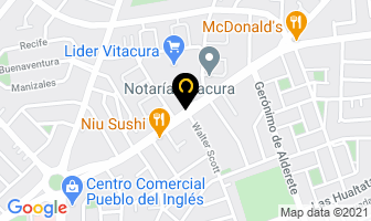 Mapa de Comercial Manchester S.a. en Vitacura
