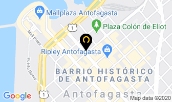 Mapa de Comercial Tysen en Antofagasta