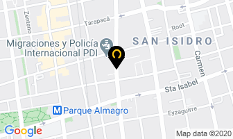 Mapa de Comunicaciones Bermann en Santiago
