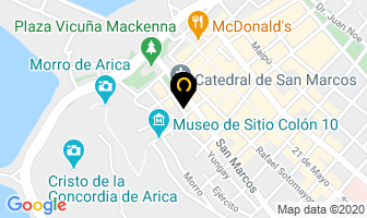 Mapa de Constructora Mira Blau en Arica