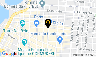 Mapa de Corona en Iquique