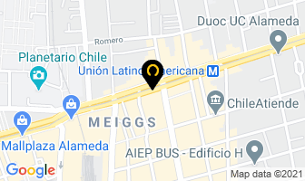 Mapa de Corona en Santiago
