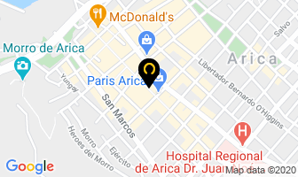 Mapa de Corona en Arica