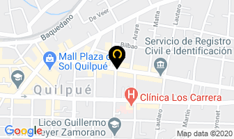 Mapa de Cortinajes Decocortinas en Quilpué
