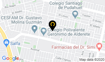 Mapa de Credicoprop en Pudahuel