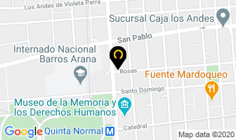 Mapa de Cristaleria Matucana en Santiago