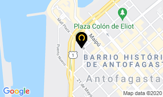 Mapa de Cvitanic Inmobiliaria en Antofagasta