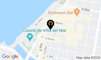 Mapa de De Sathya Hotel en Viña del Mar