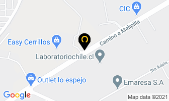 Mapa de Detergentes Industriales en Santiago