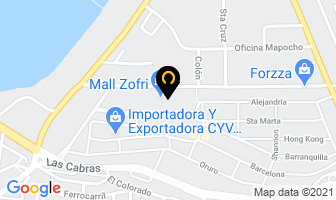 Mapa de Dhl Express en Iquique
