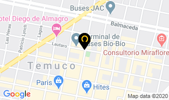 Mapa de Distribuidora De Equipos De Oficina Limitada en Temuco