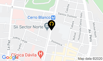 Mapa de Distribuidora Peruvian Goods en Recoleta