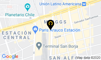 Mapa de Donde Tato`s en Santiago