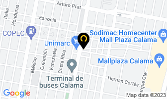 Mapa de Dr.fernando Urbina Alcayaga en Calama
