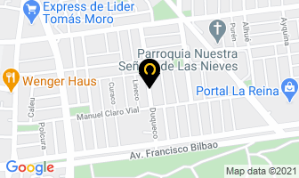 Mapa de Duqueco en Las Condes