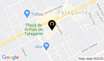 Mapa de El Rincon Rustico en Talagante