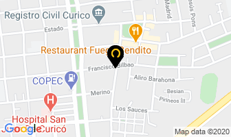 Mapa de Electricidad Guerra en Curicó