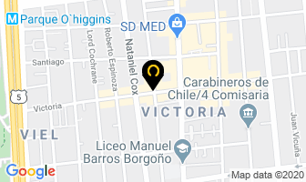 Mapa de Equipos Gastronómicos Imeco en Santiago