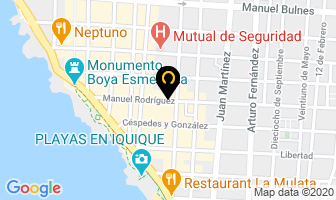 Mapa de Fabrica Moises en Iquique