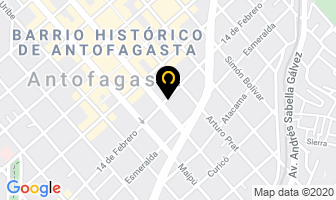 Mapa de  Floreria Mariel  en Antofagasta