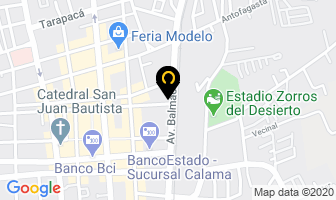 Mapa de Flota Barrios en Calama