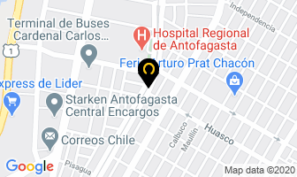 Mapa de Frenos Jara en Antofagasta