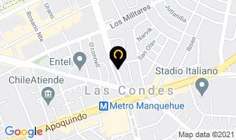 Mapa de Fuchs Consultores en Santiago