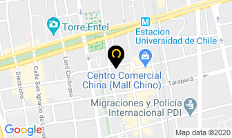 Mapa de FundaciÓn Integra en Santiago