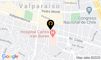 Mapa de Funerales Cubillos en Valparaíso