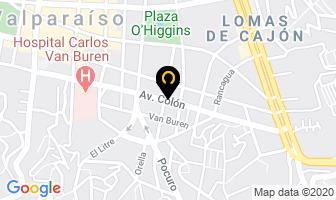 Mapa de Funerales Omega en Valparaíso