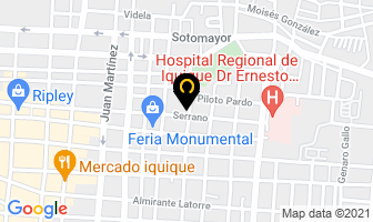 Mapa de Funeraria Olivares en Iquique