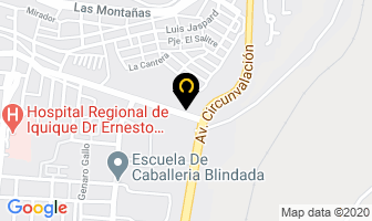 Mapa de Gahona Transportes en Iquique