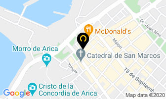 Mapa de Garate & Niedbalski en Arica