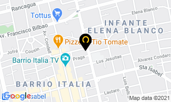 Mapa de Geocom en Santiago